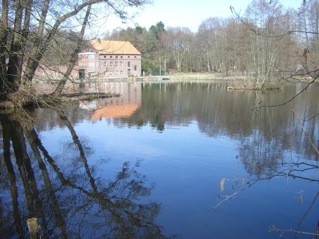 Wegberg-Busch : Hospitalstraße, Buschmühle am Buschmühlenweiher 